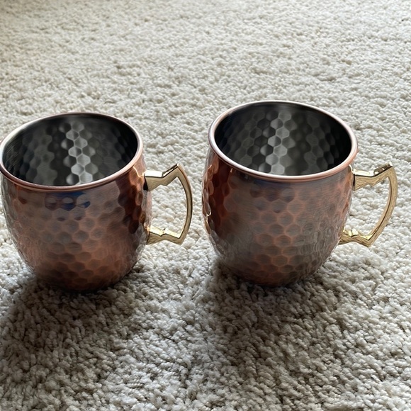 Eco One by Silver One Into Set of Two Moscow Mugs Stainless Steel EUC Set of 2 - Picture 2 of 9